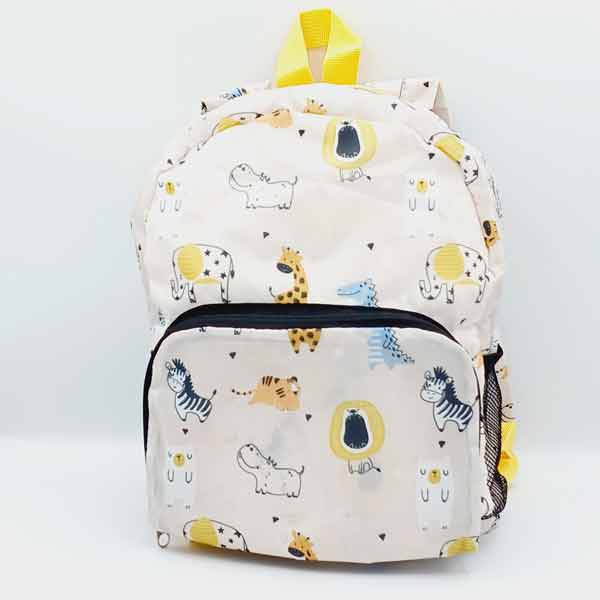 Mochila infantil plegable Gamberritos con estampado de animales de la selva